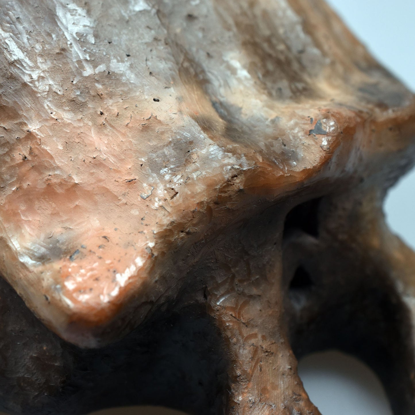 Einzigartige Venus Figurine - angelehnt an das Artefakt bekannt als "the sleeping lady" von Malta - Handgefertigte Rauchbrand Ton Skulptur