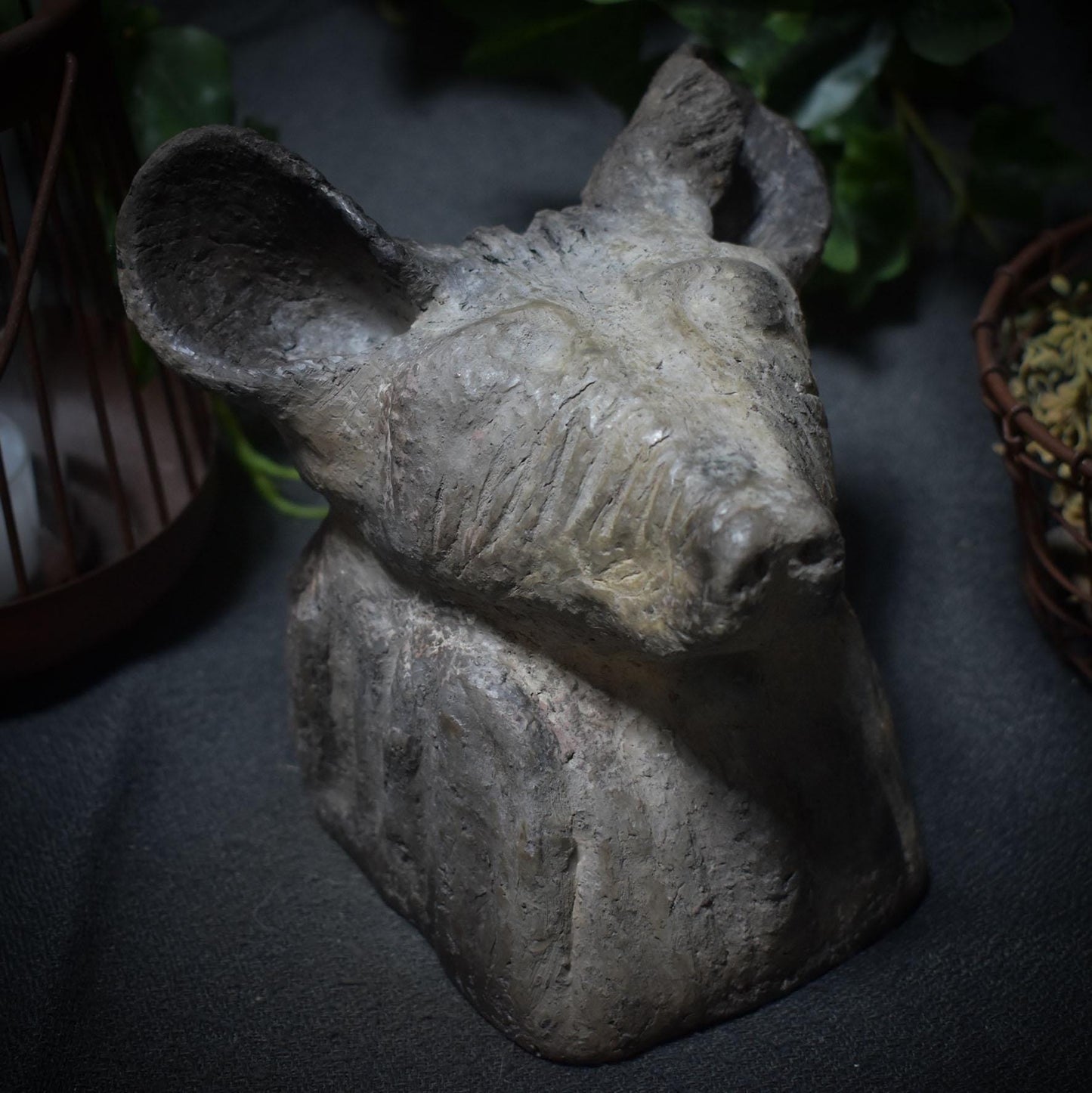 Entdecke die Urkraft der Hyäne – eine schamanische Tierbüste voller Magie und Mystik - Art.Nr.: SKU037