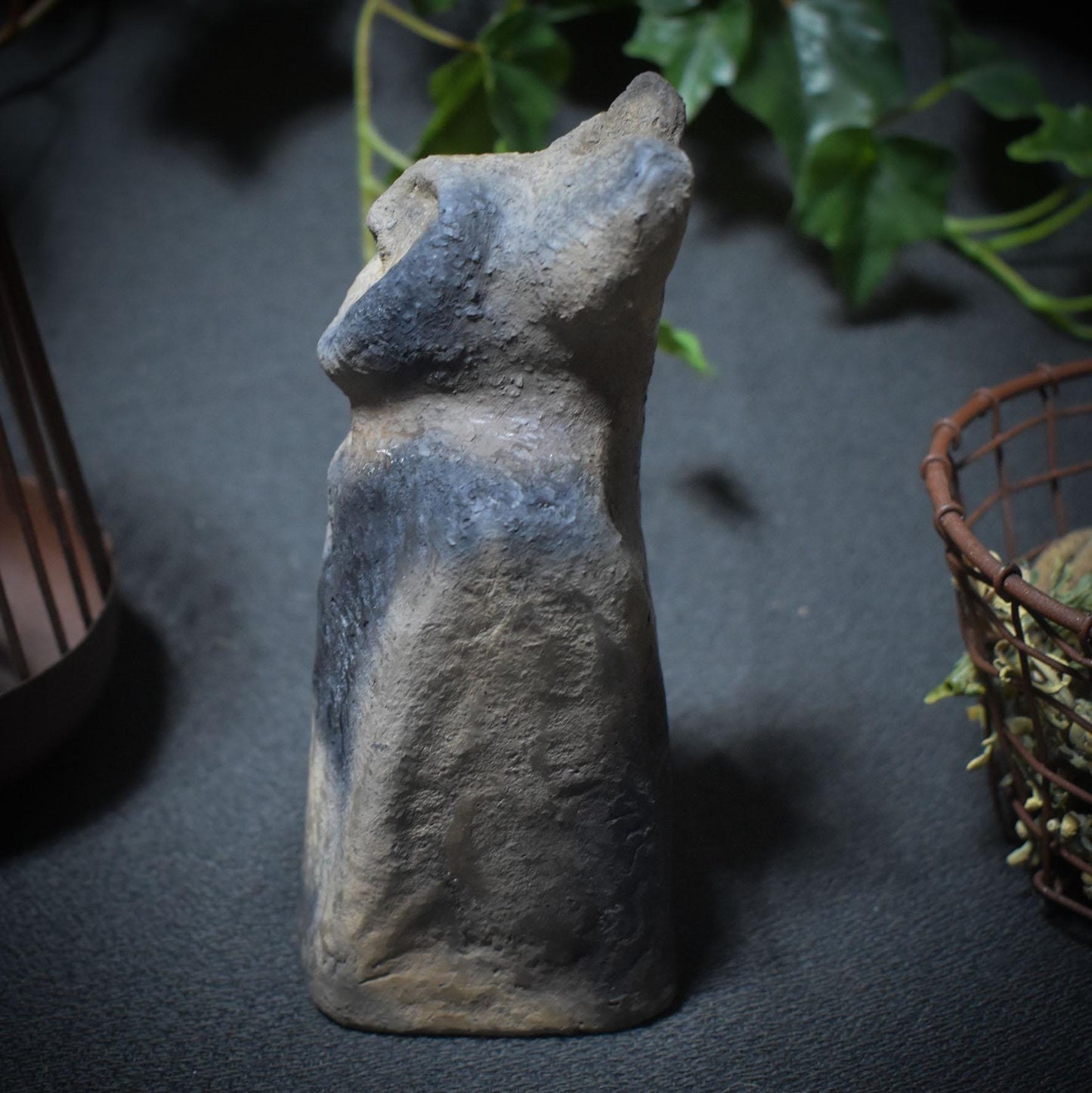 Cernunnos Skulptur – Der gehörnte Hüter des Waldes in Deinem Heiligtum - im Rauchbrand geboren, Art.-Nr.:SKU072