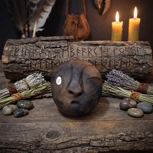 Archaische Ahnenrassel Keramik Handrassel Schamanische Ritualrassel Altar Meditationsrassel Designwahl ARA001