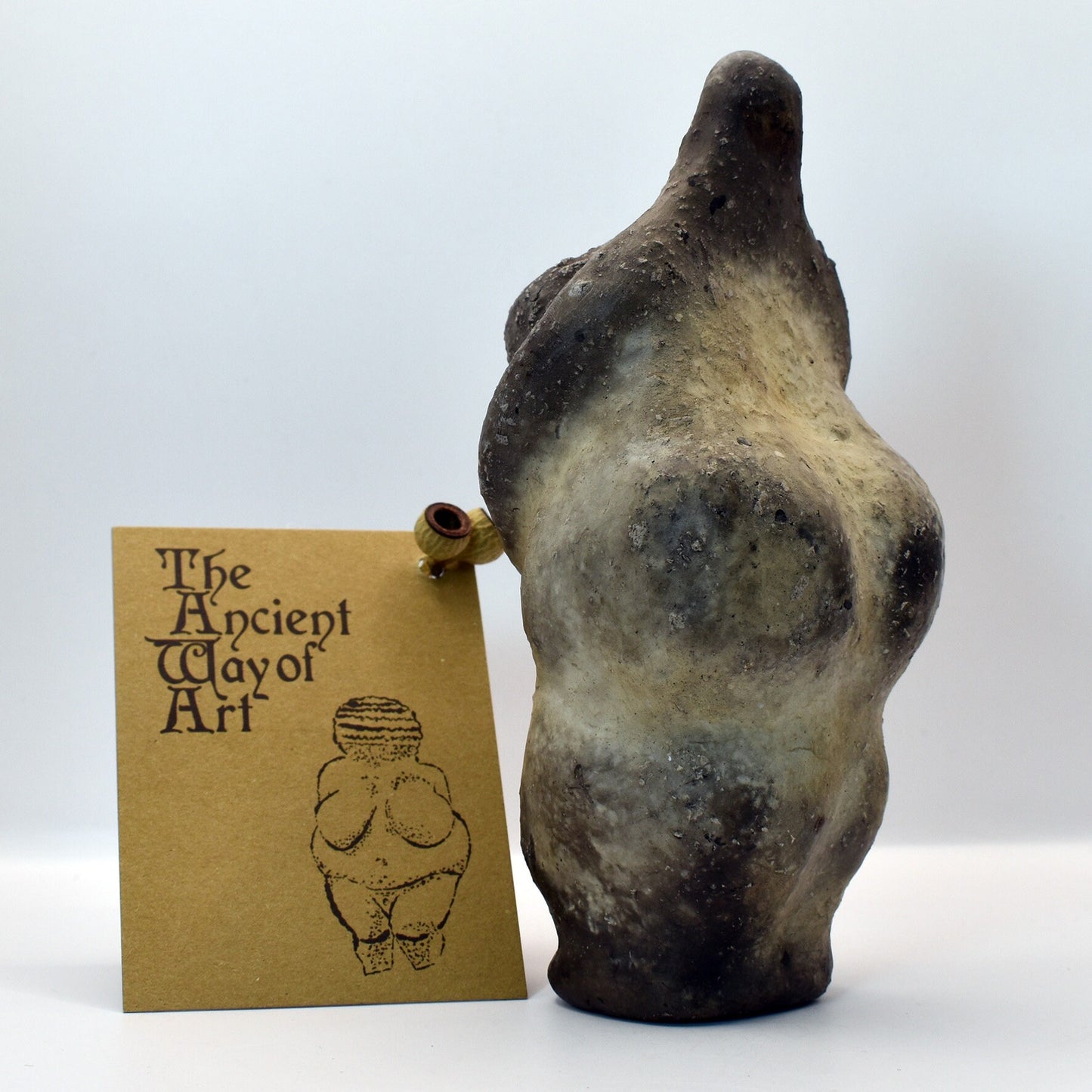 Venus handgefertigte Skulptur, Goddess Fruchtbarkeitsgöttin aus Ton, Rauchbrand, Pagan spirituelle Dekoration