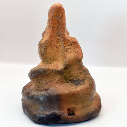 Lady of Avalon Ton-Skulptur - König Artus Sage, Glastonbury Tor, England - Rauchbrand-Kunstwerk - spirituelle Reise, mystisches Ambiente