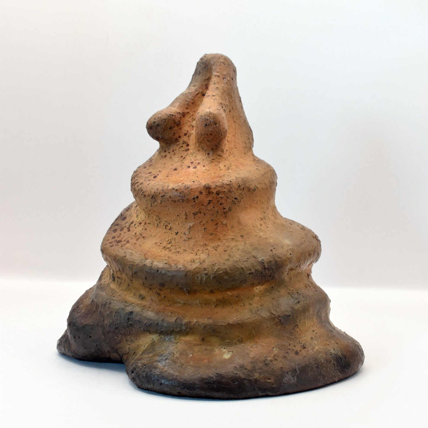 Handgefertigte Ton Skulptur- dekoratives Highlight - Lady of Avalon - Glastonbury Tor, England, König Artus Sage, Rauchbrand Technik