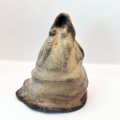 Handgefertigte Ton Skulptur Lady of Avalon - Glastonbury Tor, England - König Artus Sage, Rauchbrand Technik - dekoratives Highlight