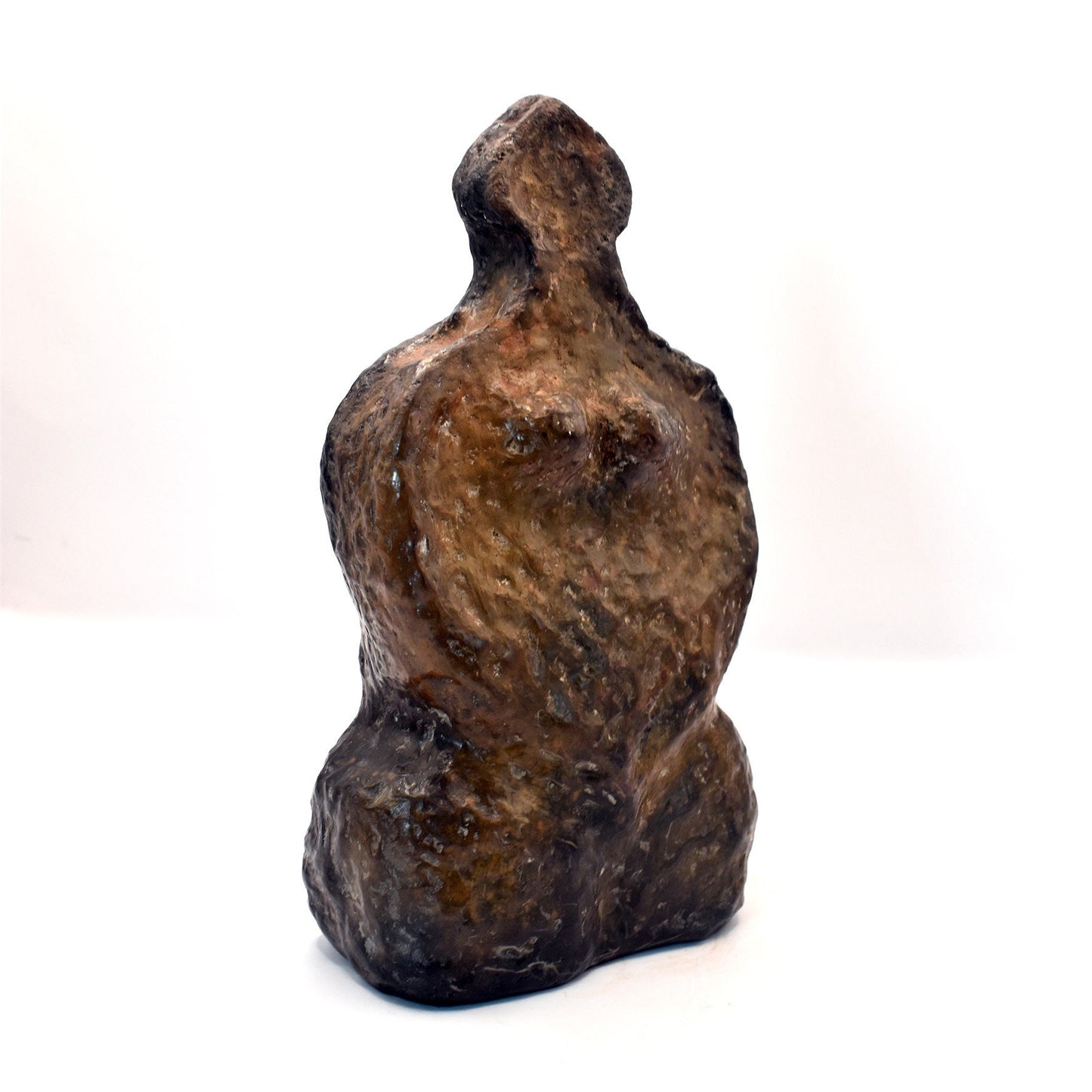 Venus Skulptur "Schönheit des Abendlandes" prähistorisch inspirierte Kunst aus Ton - im Rauchbrandverfahren veredelt - Matriarchat