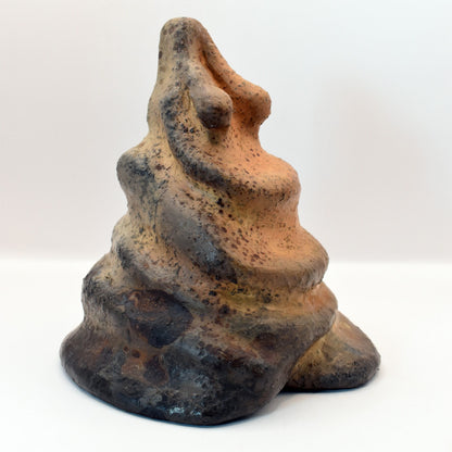 Handgefertigte Ton Skulptur- dekoratives Highlight - Lady of Avalon - Glastonbury Tor, England, König Artus Sage, Rauchbrand Technik