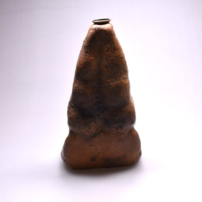 Rückfluss Räucherkegelhalter Sarvangasana Statue - aus Ton - im Rauchbrand gefärbt - Perfektes Geschenk für Yogis