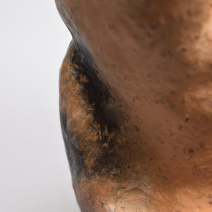 Rückfluss Räucherkegelhalter Sarvangasana Statue - aus Ton - im Rauchbrand gefärbt - Perfektes Geschenk für Yogis