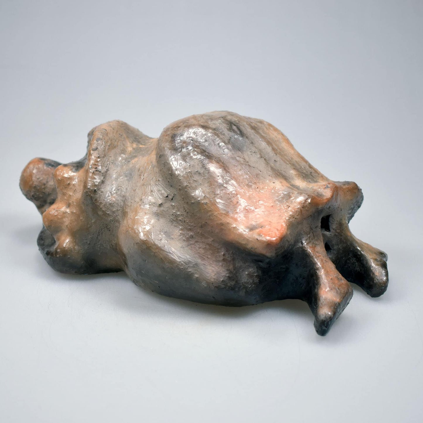 Einzigartige Venus Figurine - angelehnt an das Artefakt bekannt als "the sleeping lady" von Malta - Handgefertigte Rauchbrand Ton Skulptur