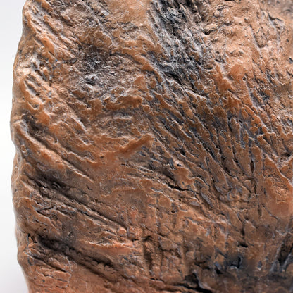 Handgefertigtes Rauchbrand-Ton-Relief inspiriert von prähistorischer Höhlenmalerei aus Lascaux, Pferde, cave art