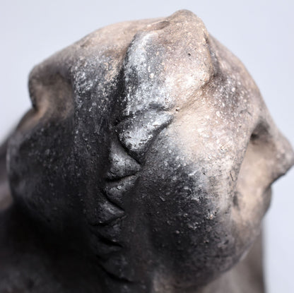 Hekate Büste Ton, Dreifaltige Göttin Figur handgemacht, Triformis Skulptur, Wicca Altar Deko, archaische Hecate Statue SKU282