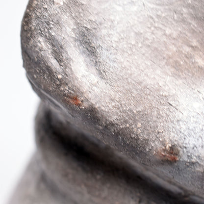 Handgefertigte Cernunnos Statue aus Ton - im Rauchbrand veredelt - Horned God Skulptur - keltische Mythen