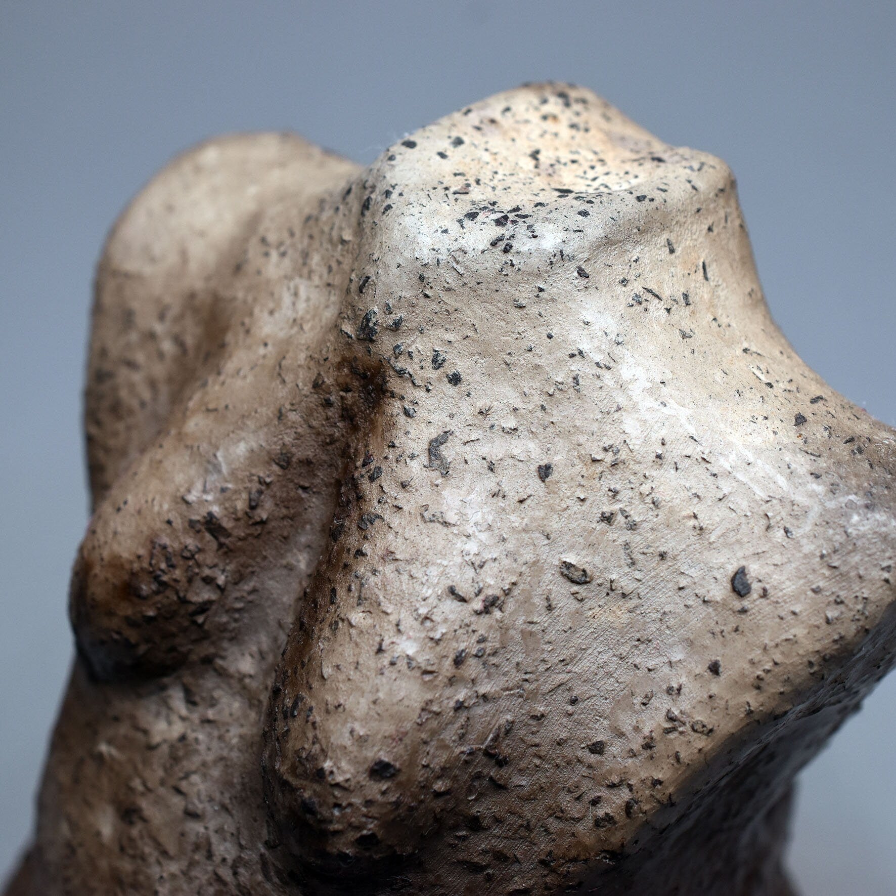 Einzigartiger Weiblicher Torso aus Ton - im Rauchbrand hergestellt - Feiere die Diversität und deine Rundungen!