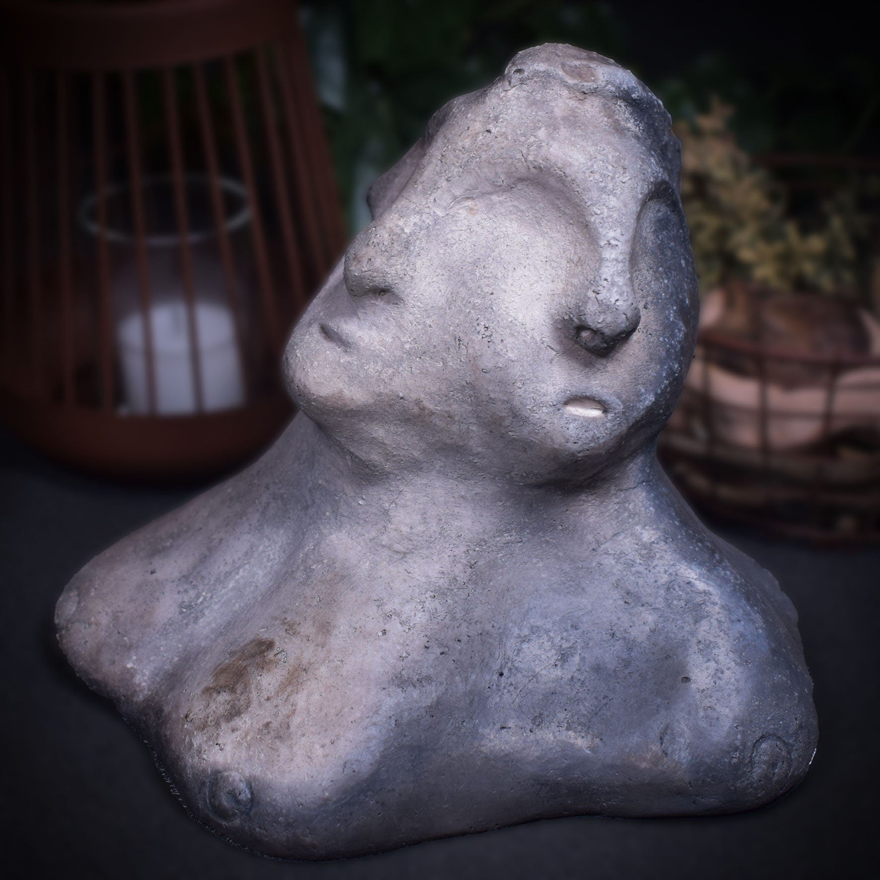 Handgefertigte Hekate Rauchbrand Büste - dreifache Göttin der Magie und Weisheit - spirituelle Altar Deko