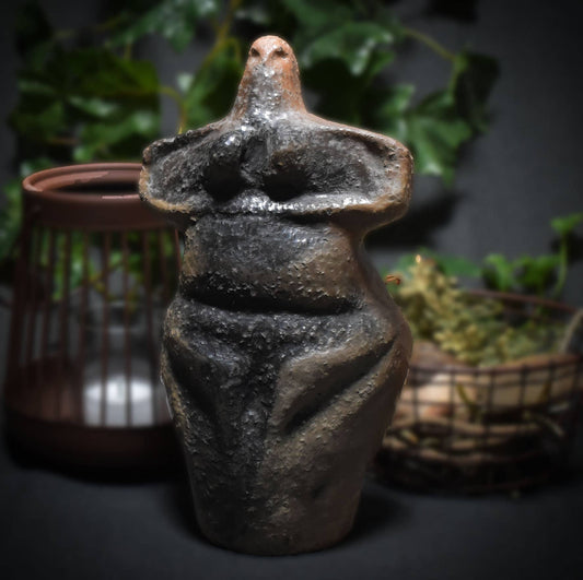 Handgefertigte Venus Skulptur aus Ton - Traditionelle Kunst, ideal als Geschenk für Paare mit Kinderwunsch und Schwangerschaft