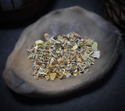 Naturreine Räuchermischung für Raunächte - 30ml Glas mit Korken - Perfekt für Meditationszubehör & Rituale - Art.Nr.: RMA001