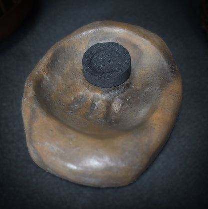 Wicca Blessing Räucherschale - Ritualbedarf - Traditionelle handgemachte Rauchbrand Kunst - perfekt für deine Räucherzeremonien