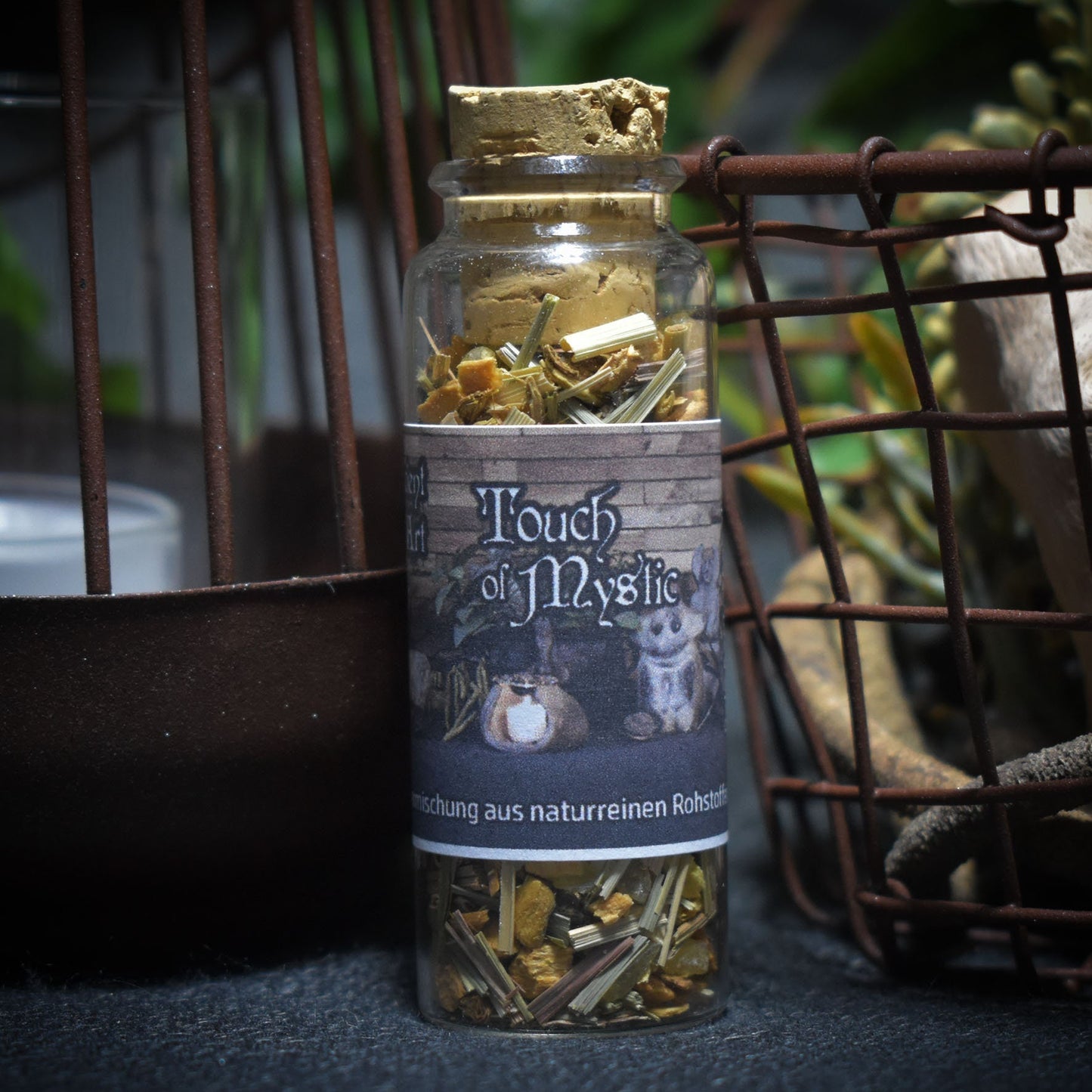 Touch of Mystic – Deine naturreine Räuchermischung für innere Einkehr - 30ml Glas mit Korken