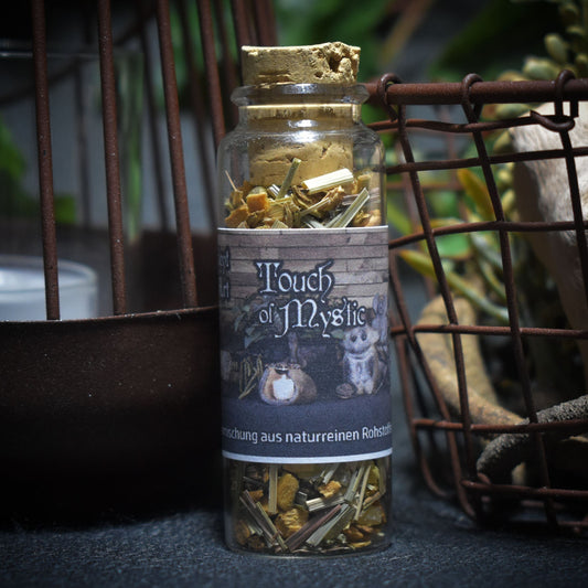 Touch of Mystic – Deine naturreine Räuchermischung für innere Einkehr - 30ml Glas mit Korken