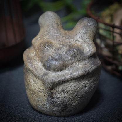 zweiköpfige Göttin - Handgemachte Rauchbrandkunst - Prähistorische und Natürliche Inspirationen