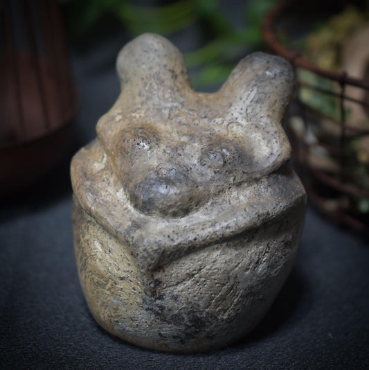 zweiköpfige Göttin - Handgemachte Rauchbrandkunst - Prähistorische und Natürliche Inspirationen