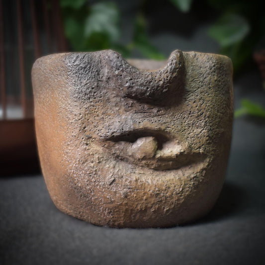 Rauchbrand-Räuchergefäß aus Keramik - Wicca und Ritualbedarf - Handgefertigtes traditionell gebranntes Altarzubehör