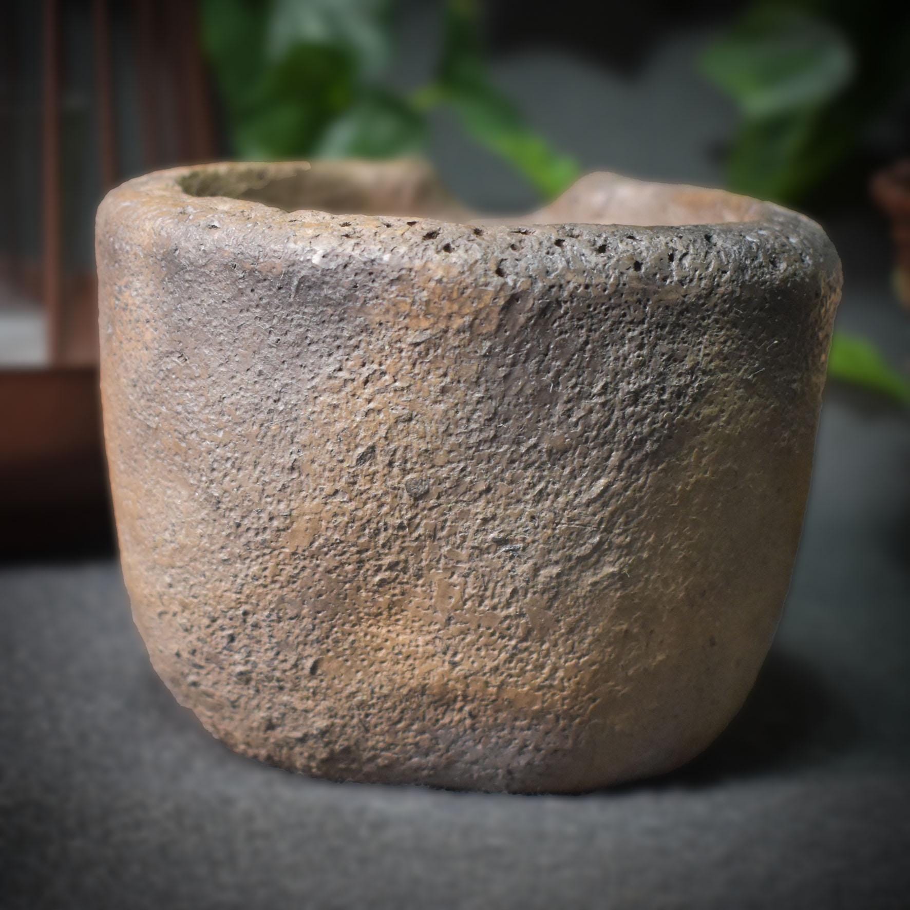 Rauchbrand-Räuchergefäß aus Keramik - Wicca und Ritualbedarf - Handgefertigtes traditionell gebranntes Altarzubehör