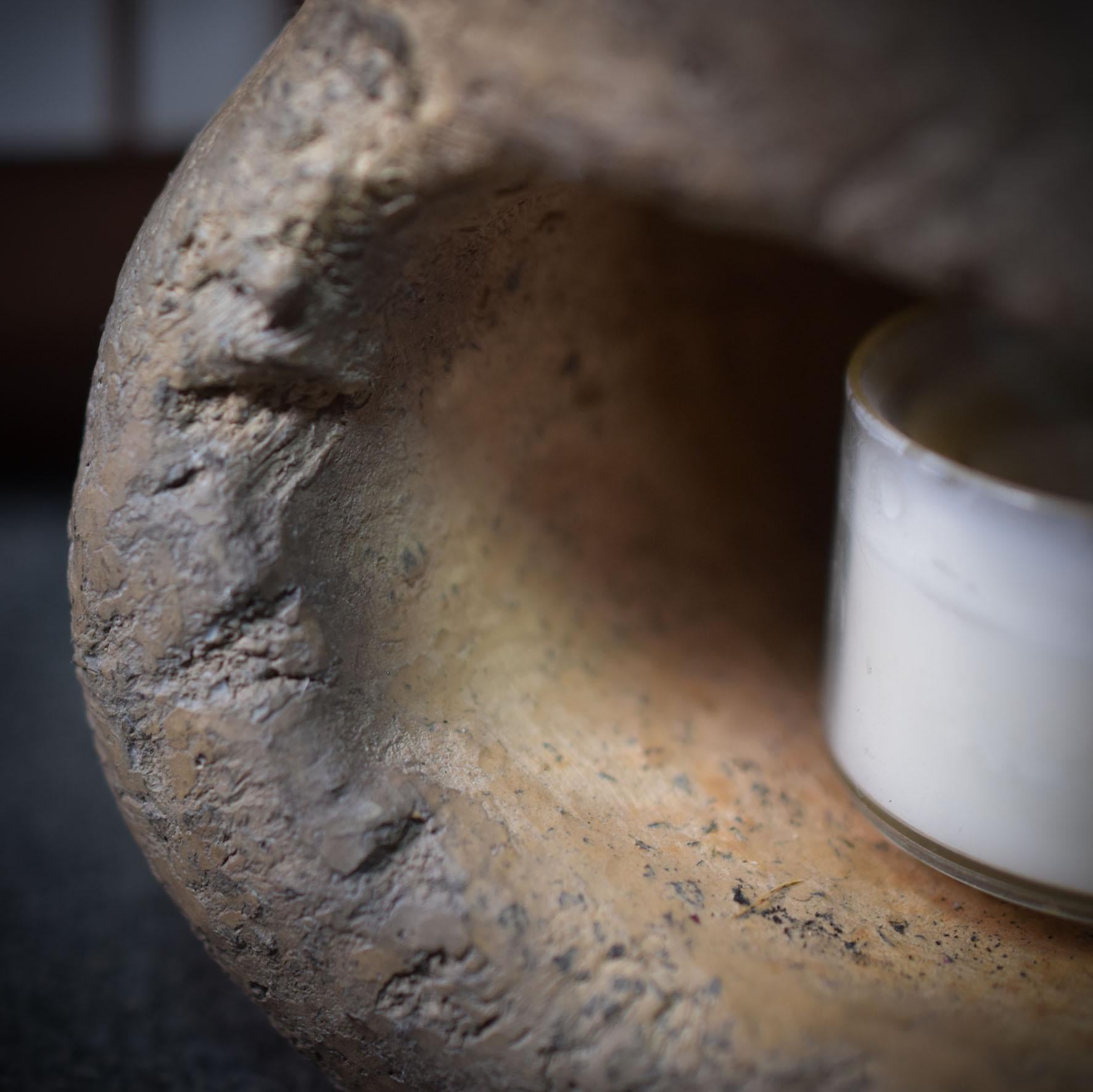 4-in-1 Objekt: Räucherstövchen, Räucherschale, Duftlampe und Teelichthalter - traditionelle Rauchbrandkunst