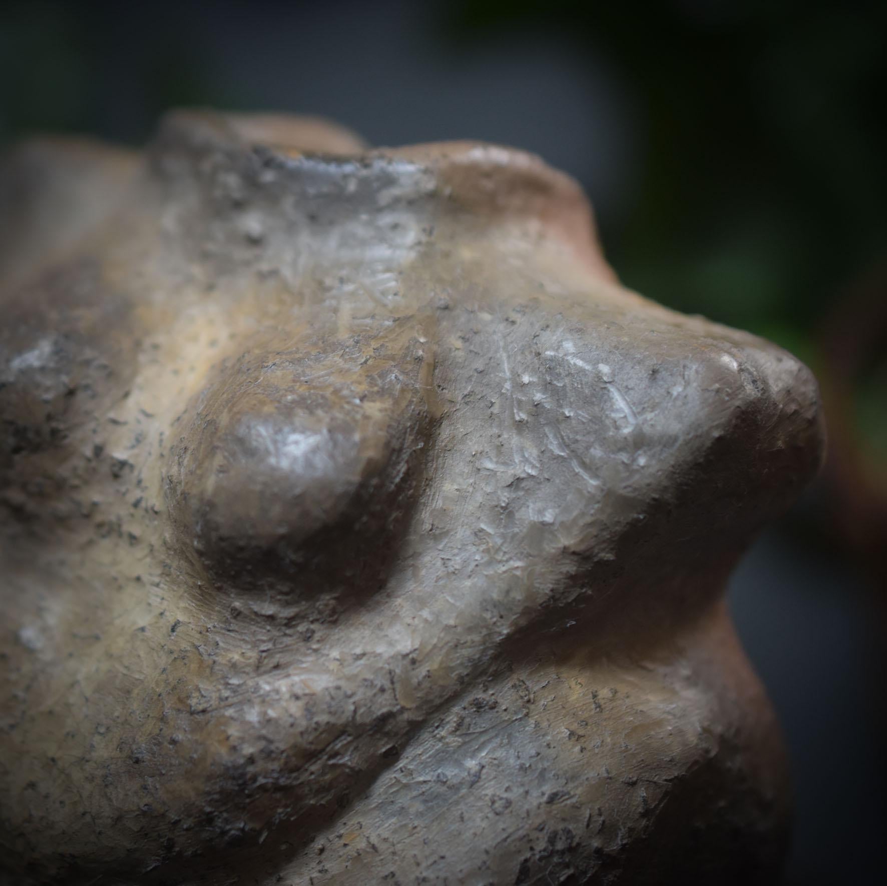 Handgefertigte Tonvase - Skulptur des weiblichen Torsos – Erdmutter Ritualdeko - Art.Nr.: GEF007