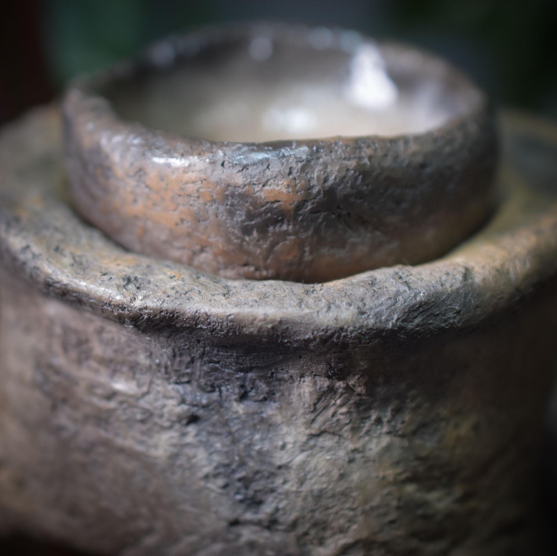 4-in-1 Objekt: Räucherstövchen, Räucherschale, Duftlampe und Teelichthalter - traditionelle Rauchbrandkunst