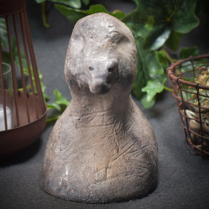 Handgefertigte Gänsebüste aus Ton - rustikale Frühlings- oder Osterdeko Art.Nr.: FRO013