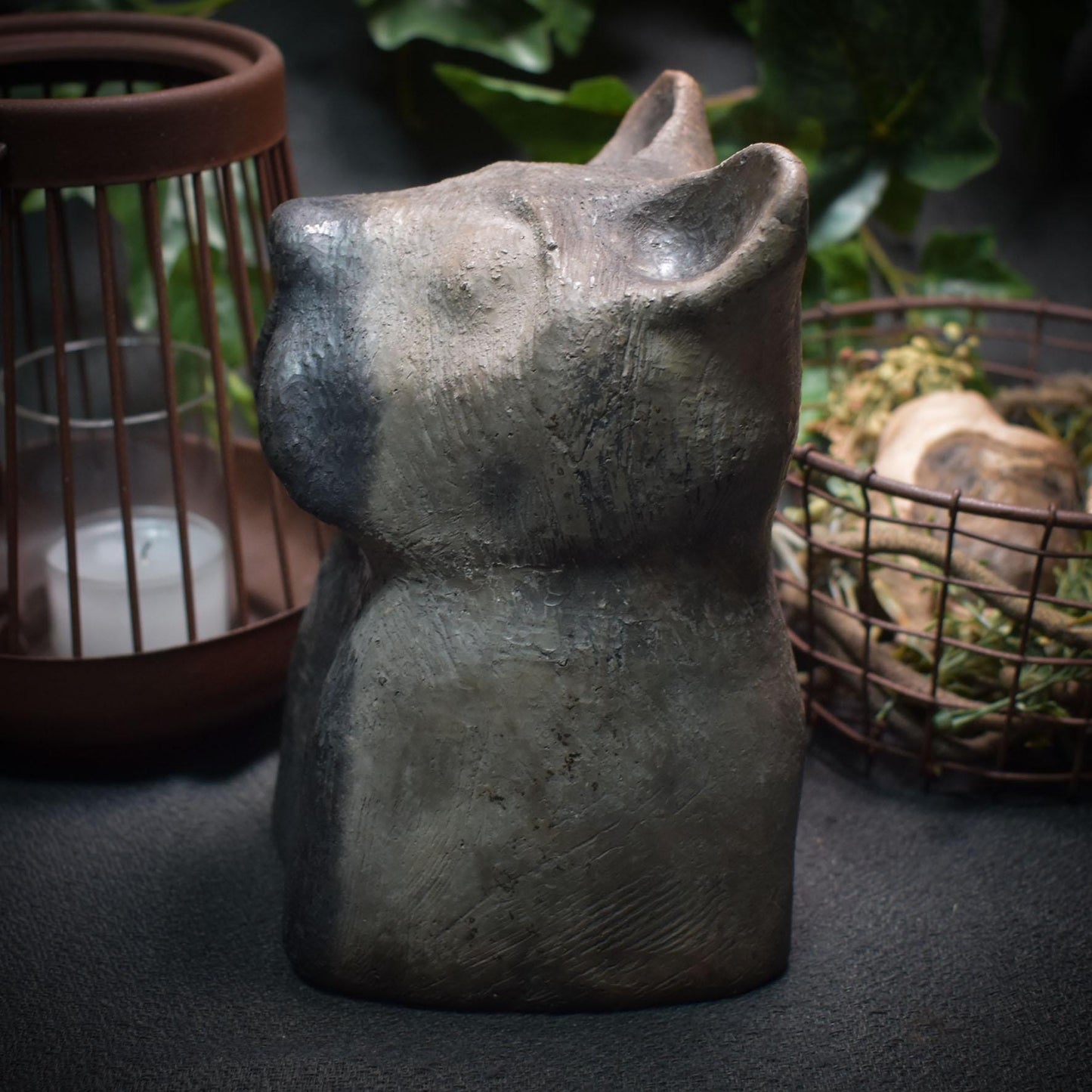 Handgefertigte Hundebüste aus Ton - Ein Symbol für Hundeliebe und Tierfreundschaft Art.Nr.: SKU010