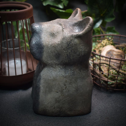 Handgefertigte Hundebüste aus Ton - Ein Symbol für Hundeliebe und Tierfreundschaft Art.Nr.: SKU010