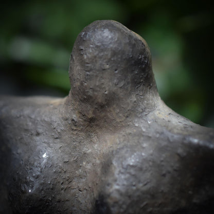 Fruchtbarkeitsgöttin Teelichthalter Ton, Urgöttin Figur mit Baby, archaische Mutter Erde Skulptur, spirituelle Altar Deko SKU009