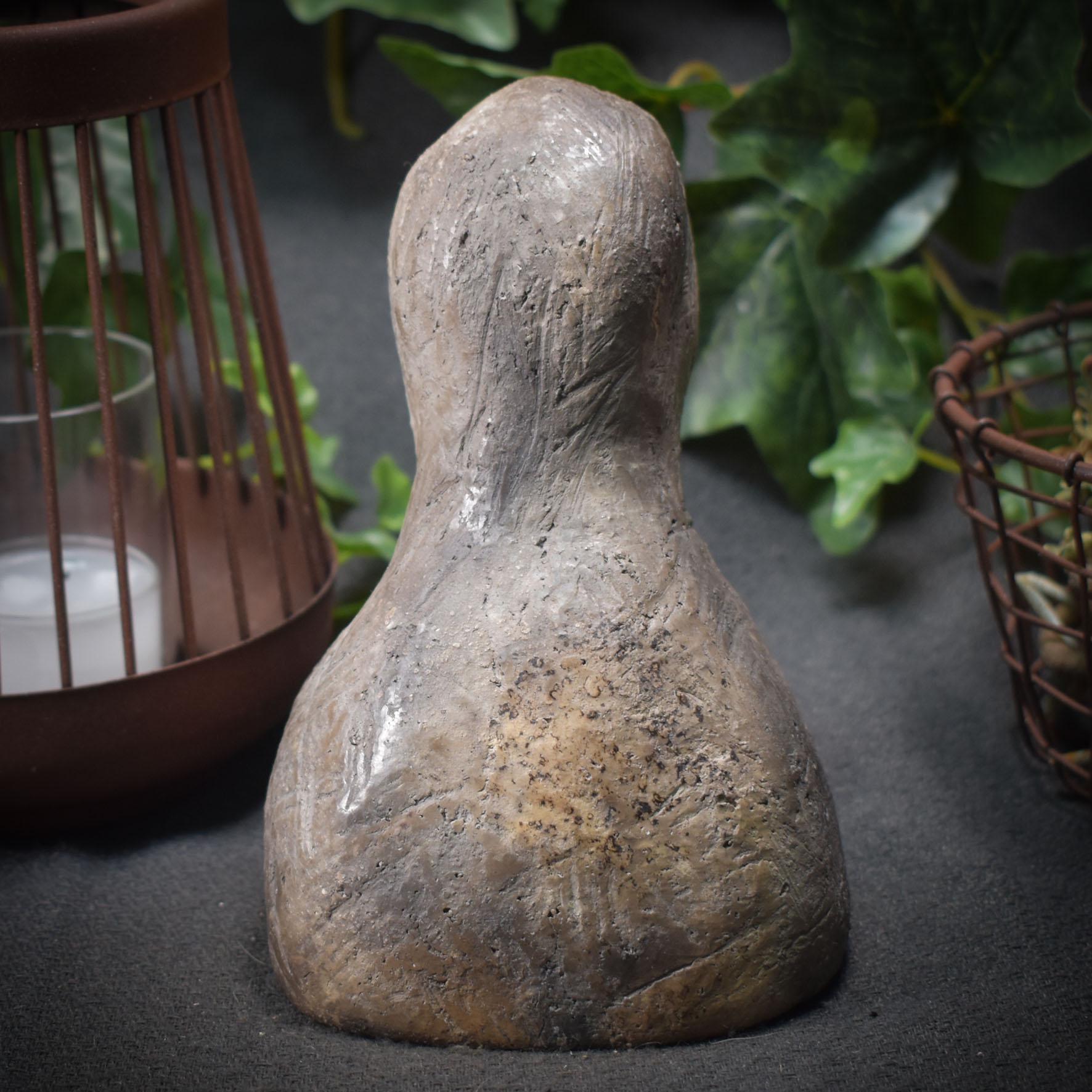 Handgefertigte Gänsebüste aus Ton - rustikale Frühlings- oder Osterdeko Art.Nr.: FRO013