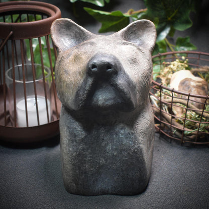 Handgefertigte Hundebüste aus Ton - Ein Symbol für Hundeliebe und Tierfreundschaft Art.Nr.: SKU010