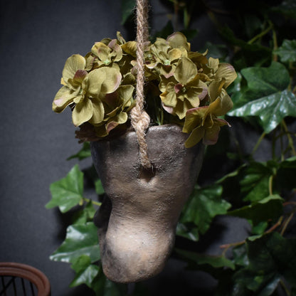 Hängendes Pflanzgefäß für Sukkulenten oder Kleine Pflanzen – Rustikale Frühlingsdeko