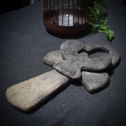 Ankh - Das Ägyptische Kreuz der Unsterblichkeit - handgefertigt in traditioneller Rauchbrandtechnik