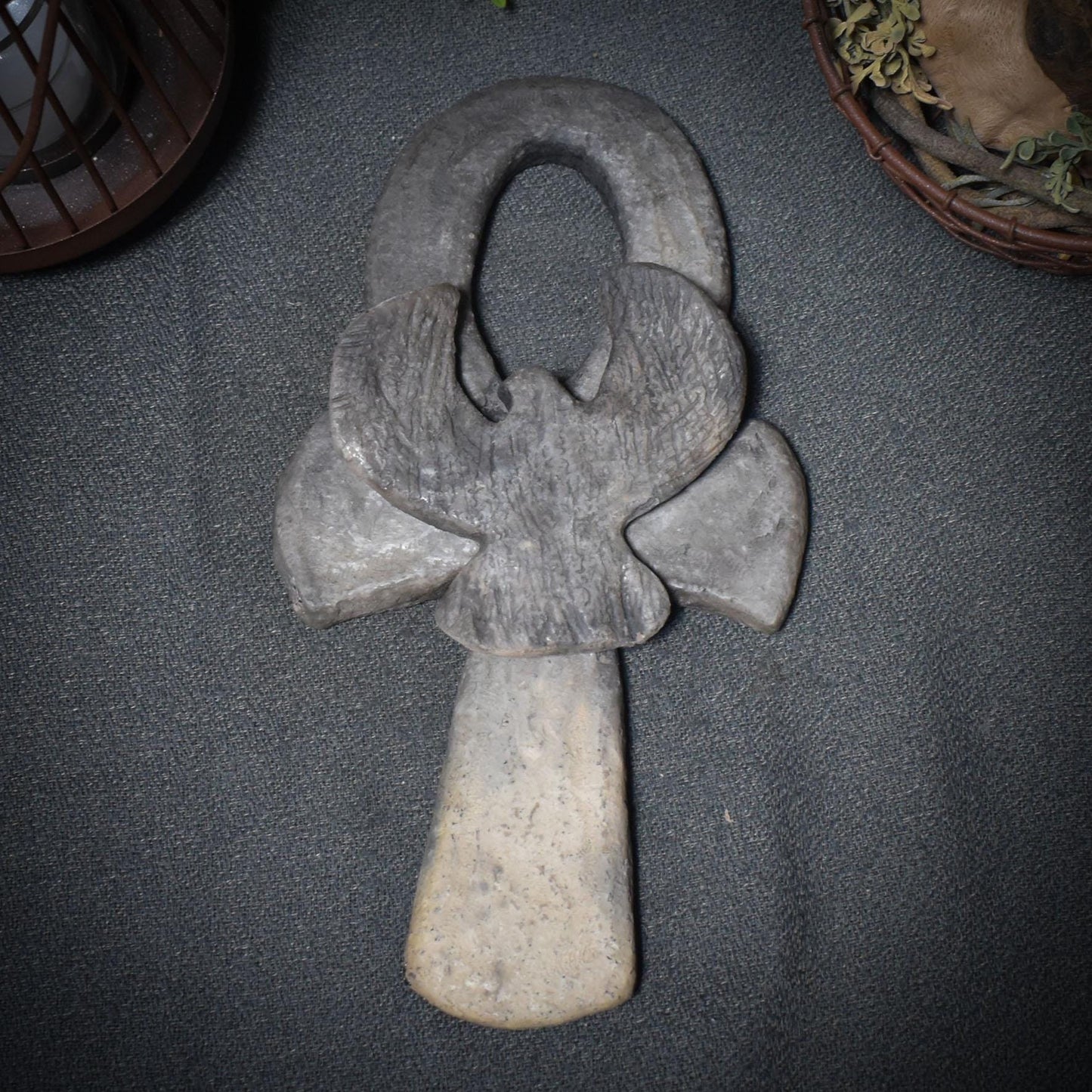 Ankh - Das Ägyptische Kreuz der Unsterblichkeit - handgefertigt in traditioneller Rauchbrandtechnik - Art.Nr.: SKU029