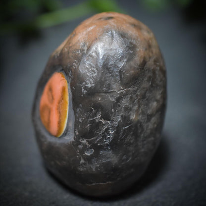 Handgefertigtes Osterei aus Ton mit Keramik-Inlay – Einzigartige, rustikale Osterdekoration Art.Nr.: FRO028