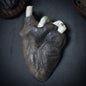 Anatomisches Herz aus Ton – traditionelle Rauchbrandkunst - Dein Motor des Lebens in Kunstform - Art.Nr.: SKU024