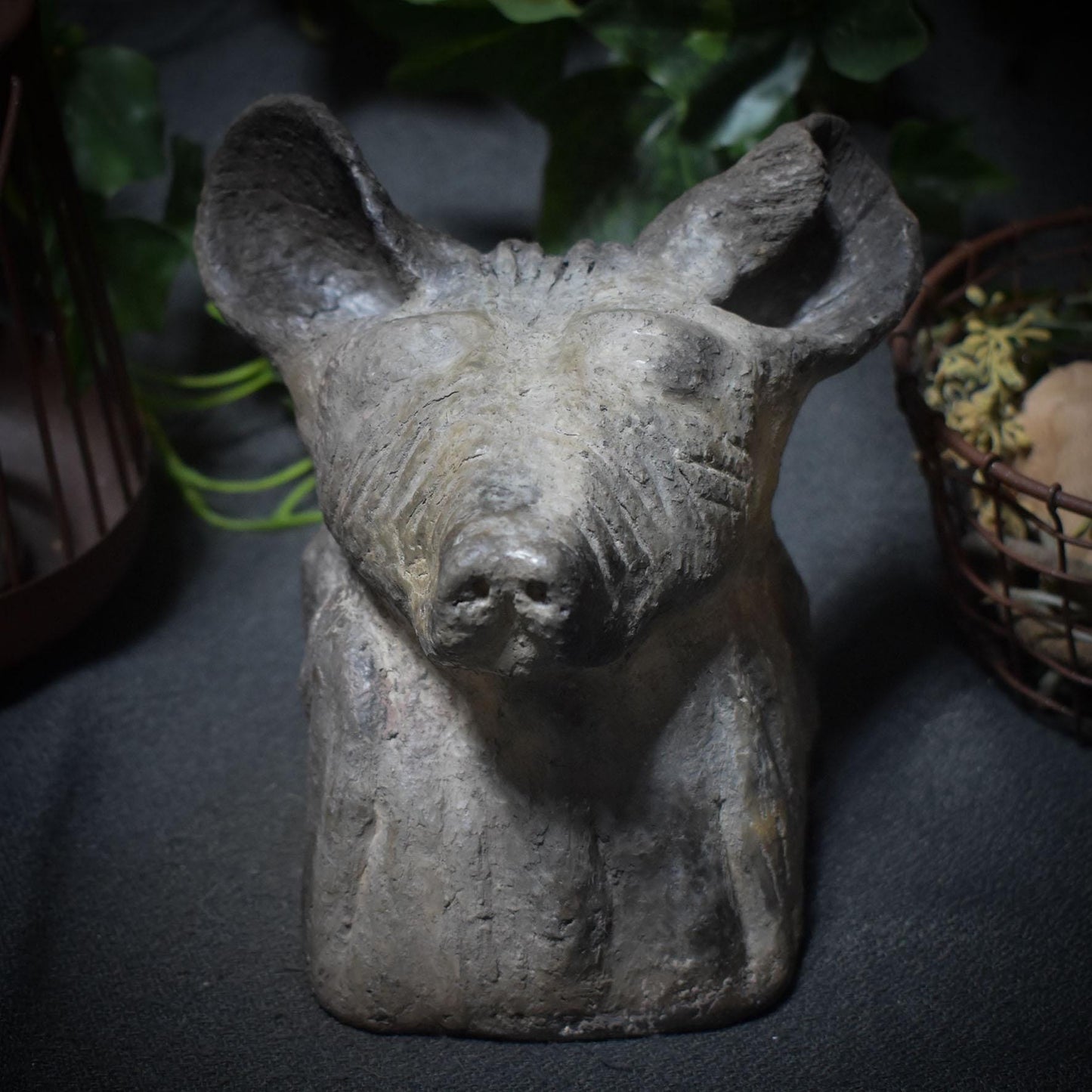 Entdecke die Urkraft der Hyäne – eine schamanische Tierbüste voller Magie und Mystik - Art.Nr.: SKU037