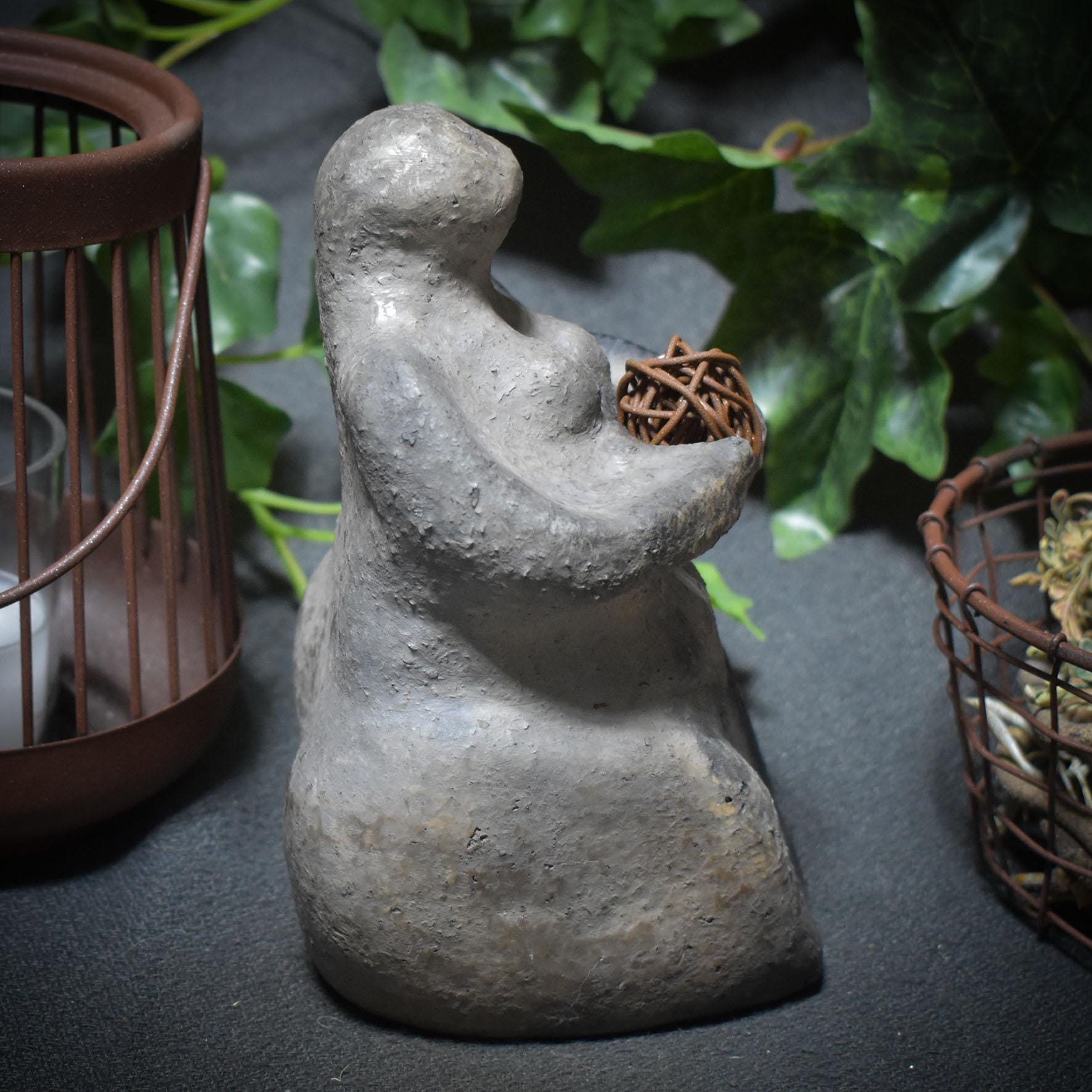 Skulptur „Fokus“ – Dein Weg zu Klarheit und innerer Ruhe traditionelle Rauchbrandkunst - Art.Nr.: SKU041