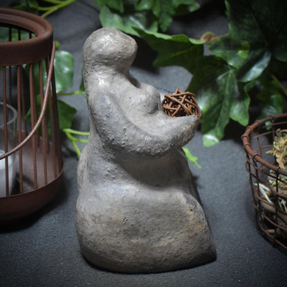 Skulptur „Fokus“ – Dein Weg zu Klarheit und innerer Ruhe traditionelle Rauchbrandkunst - Art.Nr.: SKU041