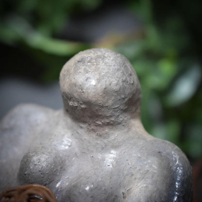 Skulptur „Fokus“ – Dein Weg zu Klarheit und innerer Ruhe traditionelle Rauchbrandkunst - Art.Nr.: SKU041