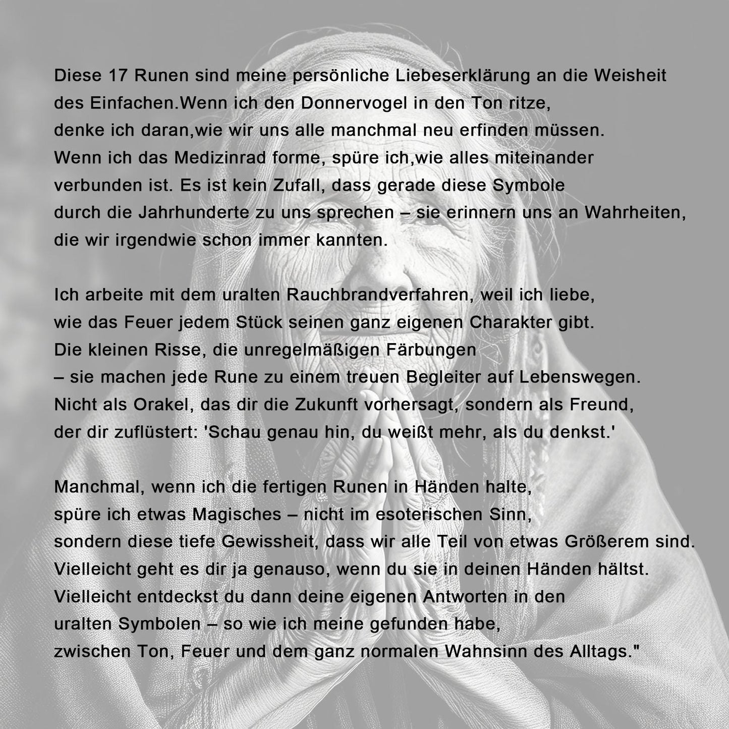 Rauchbrand-Runen – Handgefertigtes Orakel-Set - Selbstbegegnung -| Guidebook in Deutsch, Englisch oder Französisch