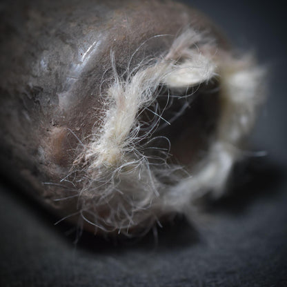 Schamanische Zylinder-Rassel – Trägerin der Lebensspirale - Handrassel - Art.Nr.: SRA018