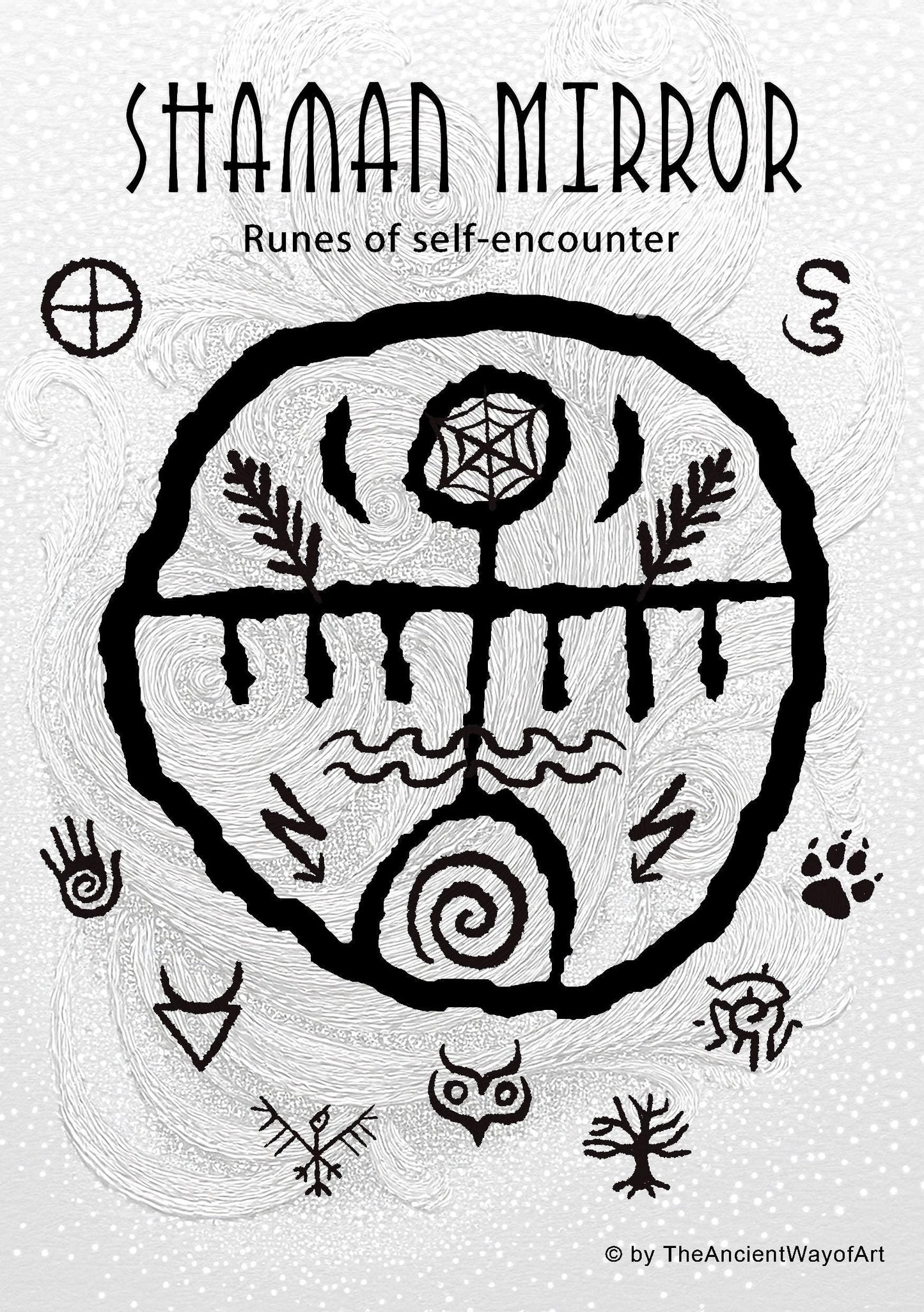 Rauchbrand-Runen – Handgefertigtes Orakel-Set - Selbstbegegnung -| Guidebook in Deutsch, Englisch oder Französisch - Art.Nr.: SSP003