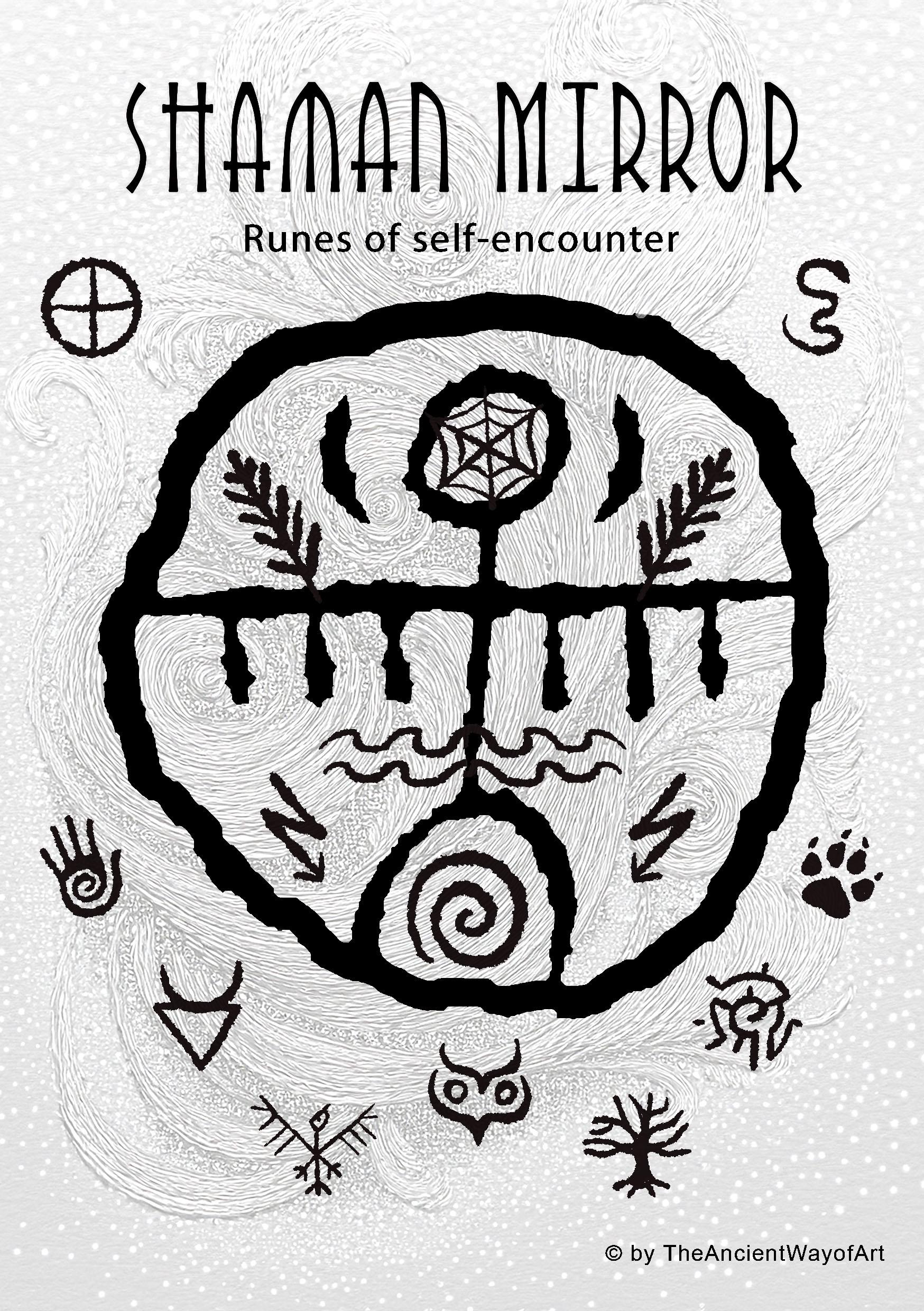 Rauchbrand-Runen – Handgefertigtes Orakel-Set - Selbstbegegnung -| Guidebook in Deutsch, Englisch oder Französisch - Art.Nr.: SSP003
