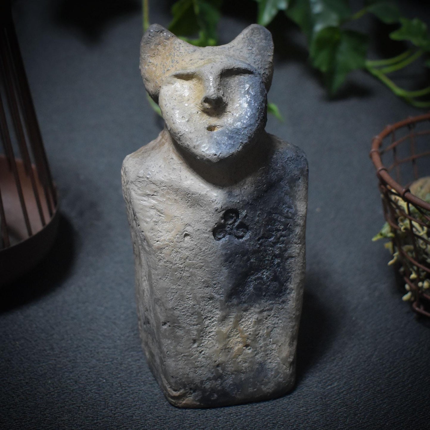 Cernunnos Skulptur – Der gehörnte Hüter des Waldes in Deinem Heiligtum - im Rauchbrand geboren, Art.-Nr.:SKU072